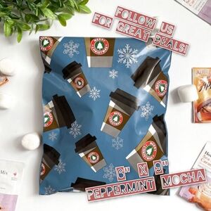 100 Peppermint Mocha 6x9 Poly Mailers